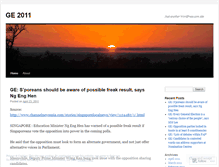 Tablet Screenshot of ge2011.wordpress.com