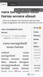 Mobile Screenshot of caramengobatiusuturunsecaraalami.wordpress.com