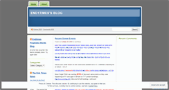 Desktop Screenshot of end1times.wordpress.com