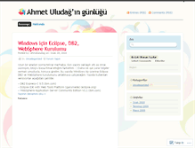 Tablet Screenshot of ahmetuludag.wordpress.com