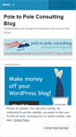 Mobile Screenshot of poletopoleconsulting.wordpress.com
