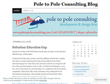 Tablet Screenshot of poletopoleconsulting.wordpress.com