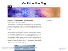 Tablet Screenshot of ourfuturenow.wordpress.com