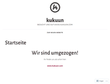 Tablet Screenshot of kukuun.wordpress.com