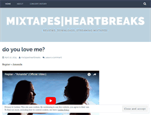 Tablet Screenshot of mixtapesheartbreaks.wordpress.com