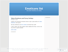 Tablet Screenshot of emoticonslist.wordpress.com
