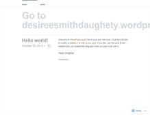 Tablet Screenshot of desireesmith.wordpress.com