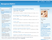 Tablet Screenshot of managementmatters.wordpress.com