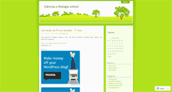 Desktop Screenshot of cienciasebiologia.wordpress.com