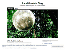 Tablet Screenshot of landfraeulein.wordpress.com