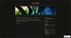 Desktop Screenshot of cyberneticsblog.wordpress.com