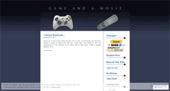 Desktop Screenshot of gameandamovie.wordpress.com