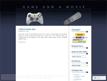 Tablet Screenshot of gameandamovie.wordpress.com