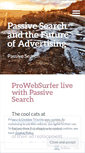 Mobile Screenshot of passivesearch.wordpress.com