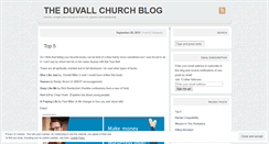 Desktop Screenshot of duvallchurch.wordpress.com