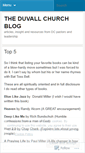 Mobile Screenshot of duvallchurch.wordpress.com