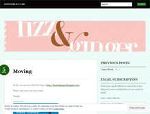 Tablet Screenshot of fizzandginger.wordpress.com