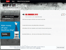 Tablet Screenshot of keepitlit.wordpress.com