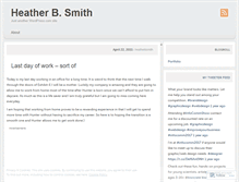 Tablet Screenshot of heatherbsmith.wordpress.com