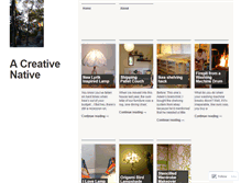 Tablet Screenshot of acreativenative.wordpress.com