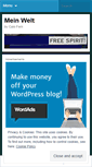 Mobile Screenshot of meinwelt.wordpress.com