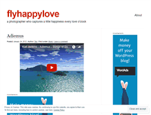 Tablet Screenshot of flyhappylove.wordpress.com