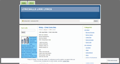 Desktop Screenshot of lyricsalls.wordpress.com