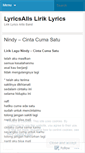 Mobile Screenshot of lyricsalls.wordpress.com