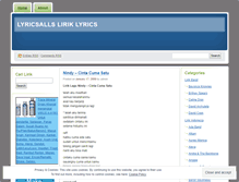 Tablet Screenshot of lyricsalls.wordpress.com