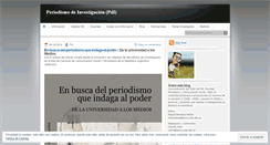 Desktop Screenshot of periodismodeinvestigacion.wordpress.com