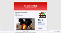 Desktop Screenshot of iraqsolidaridad.wordpress.com