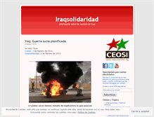 Tablet Screenshot of iraqsolidaridad.wordpress.com