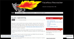 Desktop Screenshot of facetiousfirecracker.wordpress.com