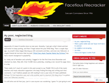Tablet Screenshot of facetiousfirecracker.wordpress.com