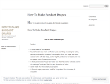 Tablet Screenshot of howtomakefondantdrapesnljv.wordpress.com