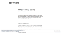 Desktop Screenshot of editaword.wordpress.com