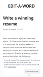 Mobile Screenshot of editaword.wordpress.com