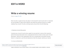 Tablet Screenshot of editaword.wordpress.com