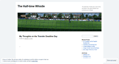 Desktop Screenshot of halftimewhistle.wordpress.com