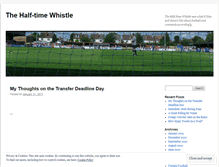 Tablet Screenshot of halftimewhistle.wordpress.com