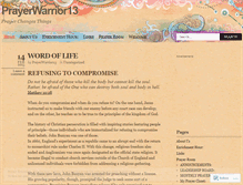 Tablet Screenshot of prayerwarrior13.wordpress.com