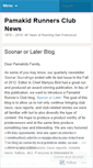 Mobile Screenshot of pamakidrunners.wordpress.com