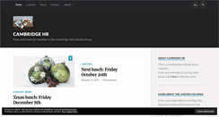 Desktop Screenshot of cambridgehr.wordpress.com