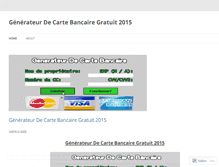 Tablet Screenshot of generateurdecartebancairegratuit2015.wordpress.com