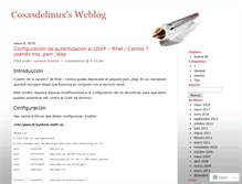 Tablet Screenshot of cosasdelinux.wordpress.com