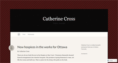 Desktop Screenshot of catherinecross.wordpress.com