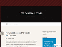 Tablet Screenshot of catherinecross.wordpress.com