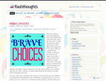 Tablet Screenshot of flashthoughts.wordpress.com