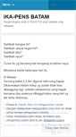 Mobile Screenshot of ikapensbatam.wordpress.com