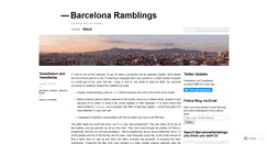 Desktop Screenshot of barcelonaramblings.wordpress.com